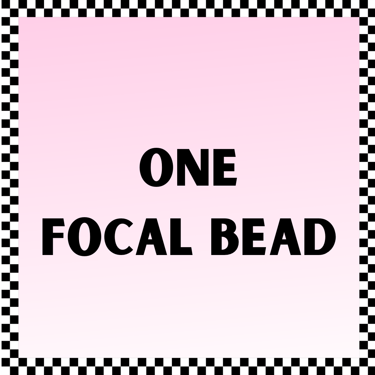 One Individual focal bead